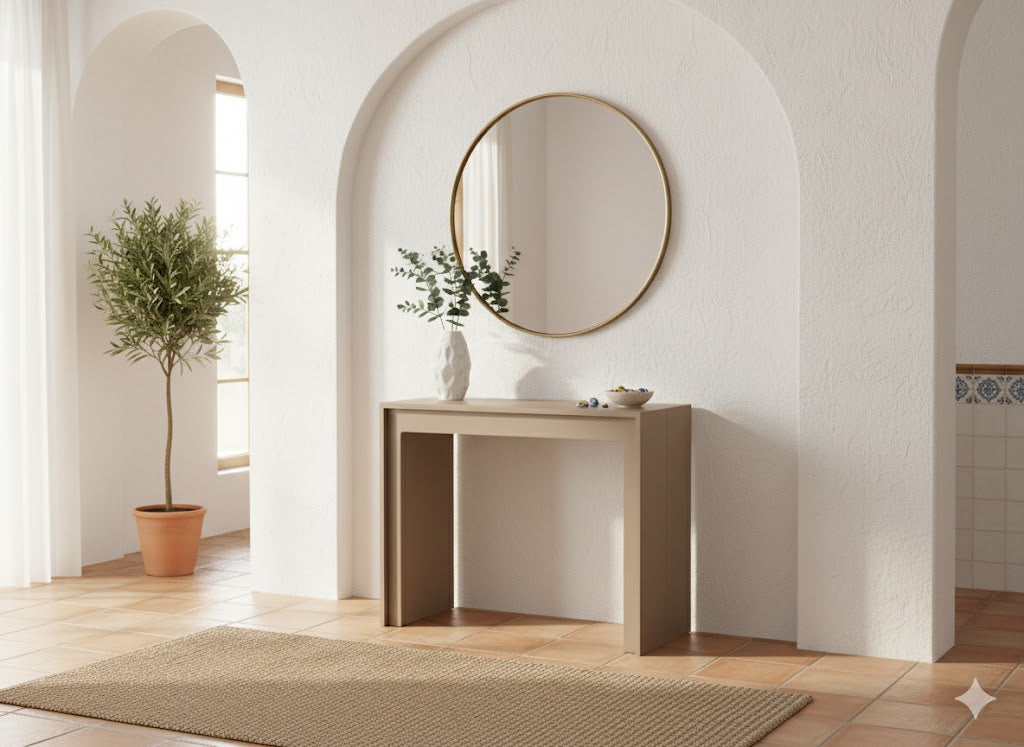 Nivara, Consolle allungabile (90cm X 42,5/302,5cm H. 78cm)