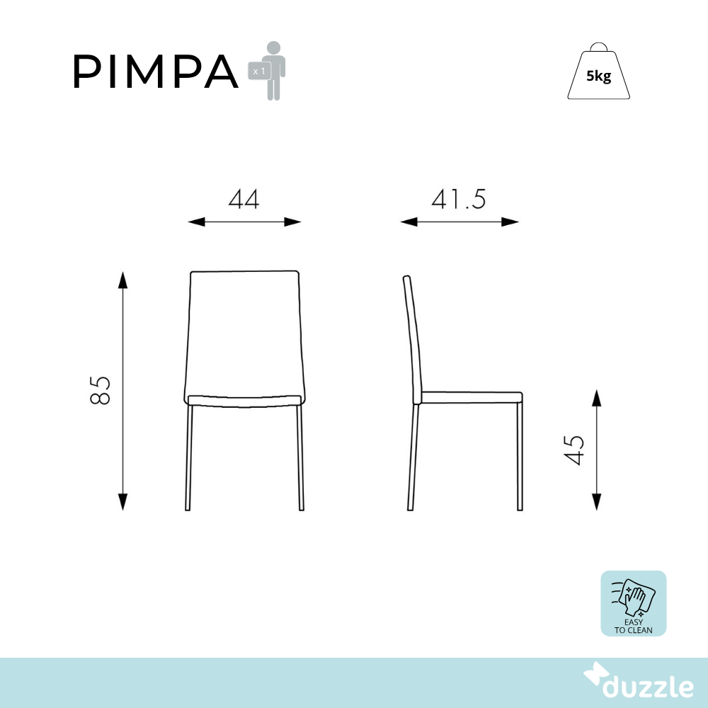 Set di 4 sedie Pimpa