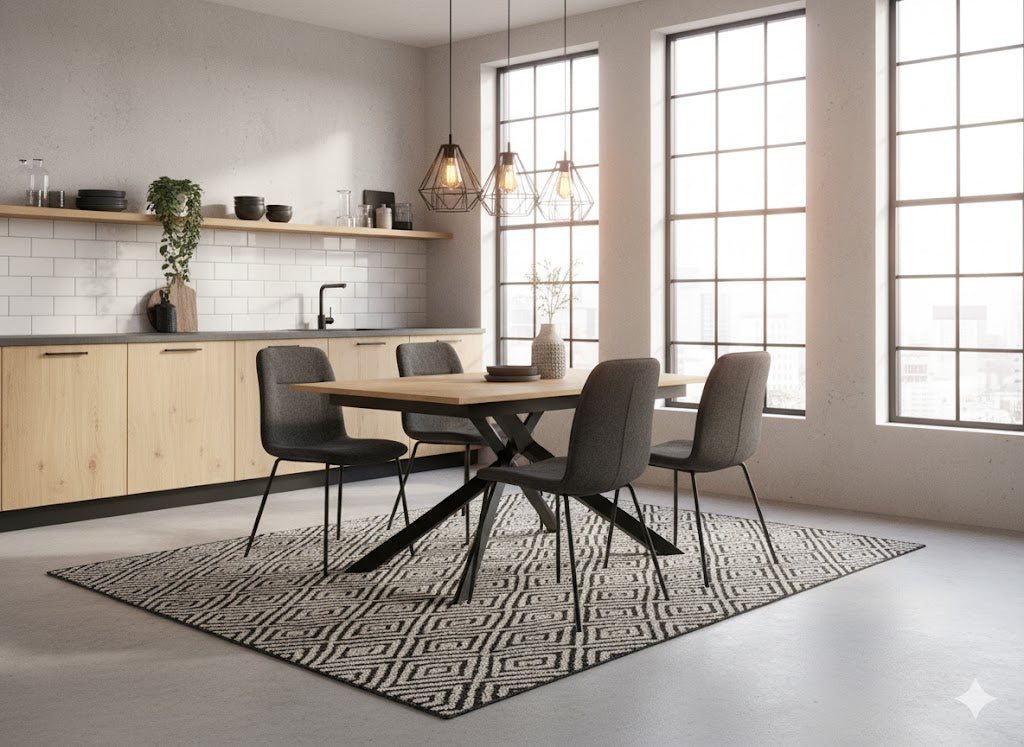 Pluto, Tavolo allungabile con top in melaminico (90cm X 140-190cm H. 76cm)