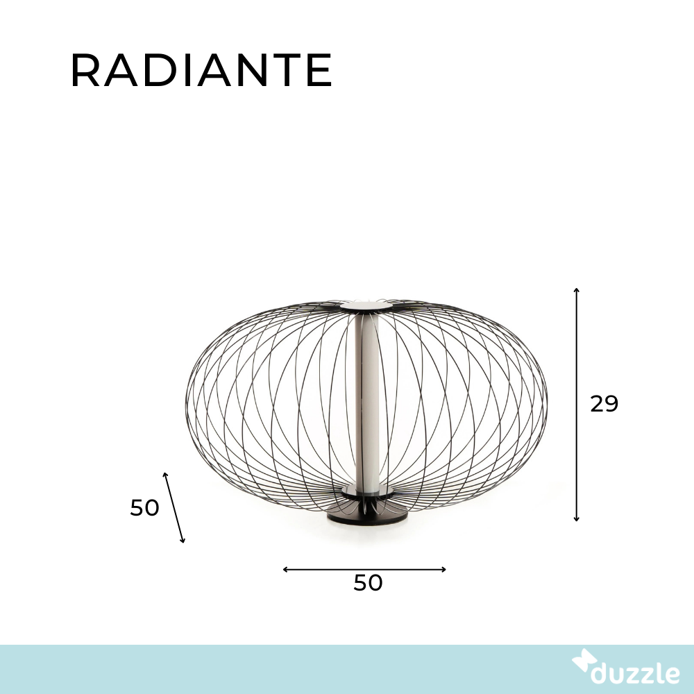 Radiante, Lampada da tavolo LED (50cm X 50cm H. 29cm)