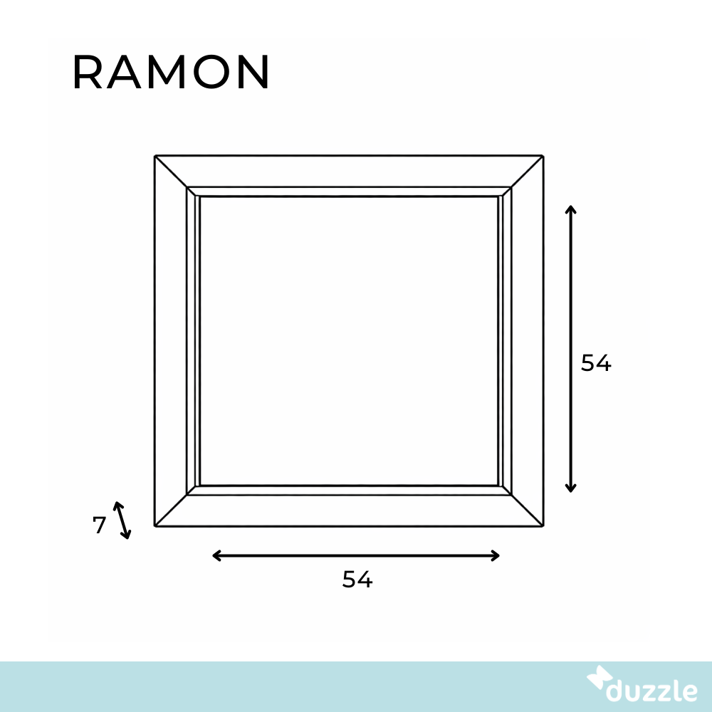 Ramon, Specchio da parete (54cm X 54cm H. 7cm)