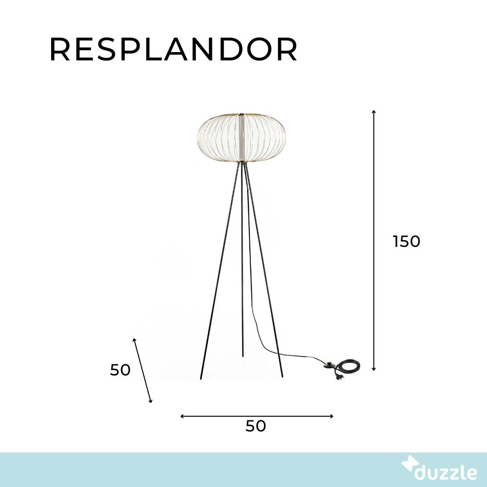 Resplandor, Lampada da terra LED (50cm X 50cm H. 150cm)