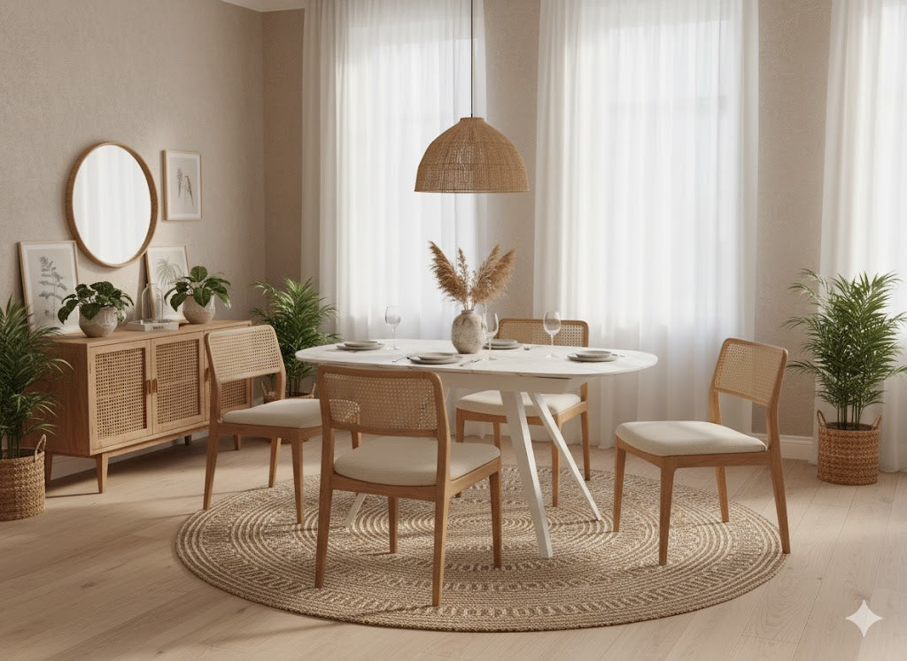 Spin, Tavolo allungabile con top in ceramica (90cm X 140-200cm H. 75cm)