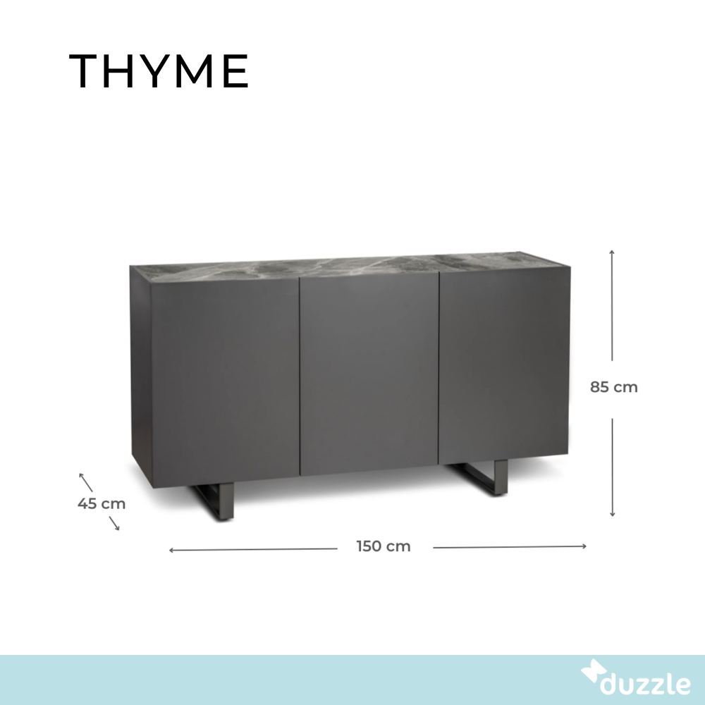 Thyme, Madia 3 ante (45 cm X 150 cm H. 85 cm)
