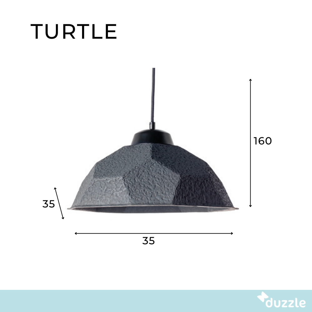 Turtle, Lampada a sospensione (Ø.35cm X Ø.35cm H. 160cm)