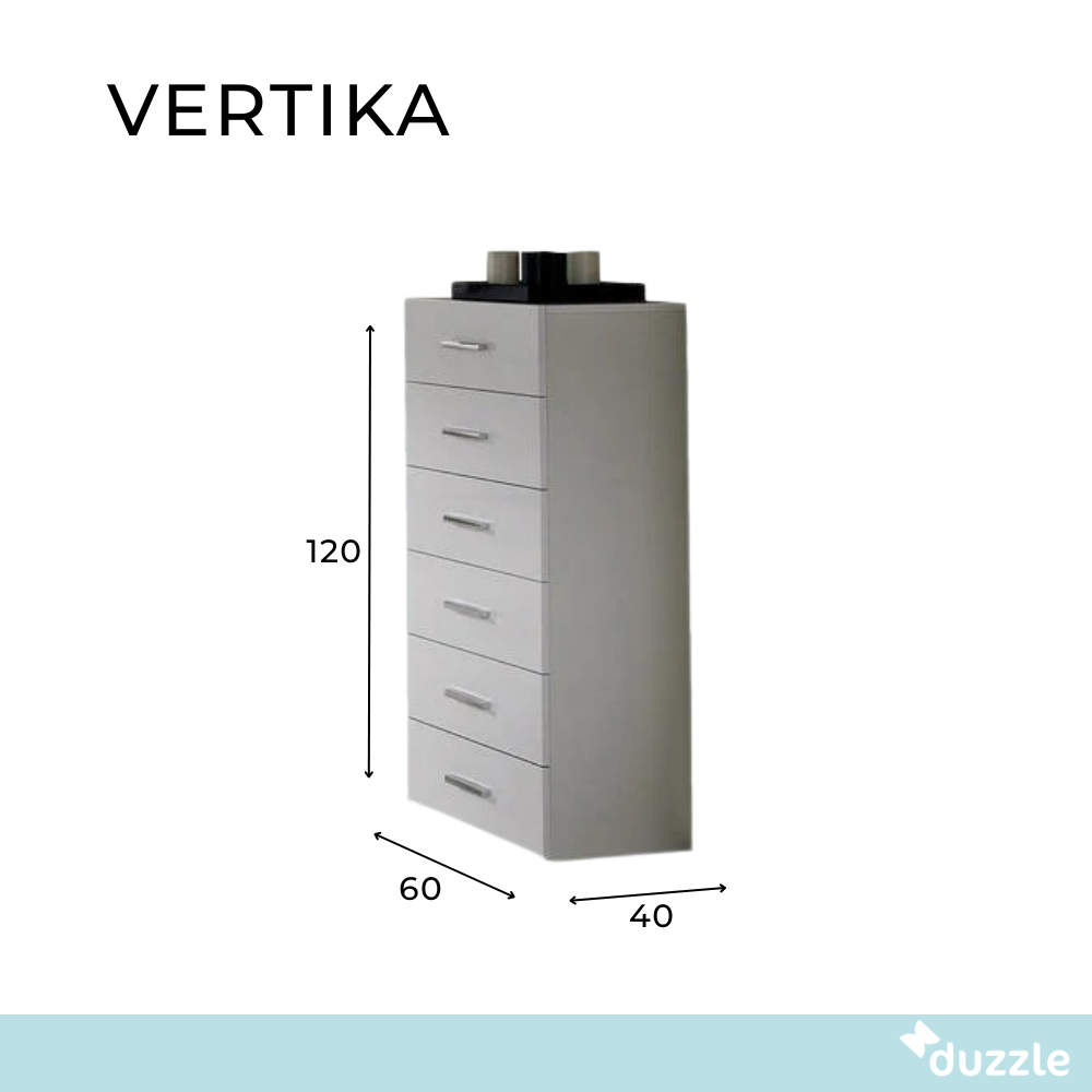 Vertika, Cassettiera (60cm X 40cm H.120cm)