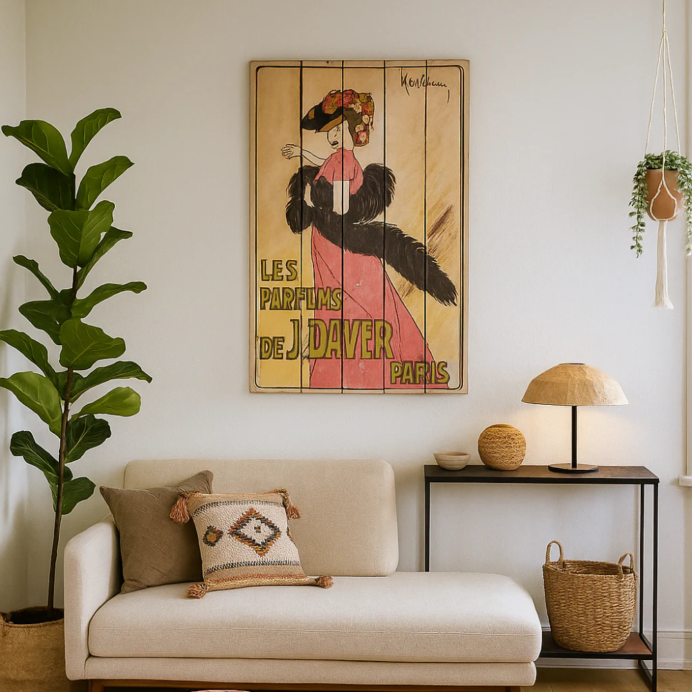 Paris, Stampa su legno (3cm X 60cm H. 100cm)