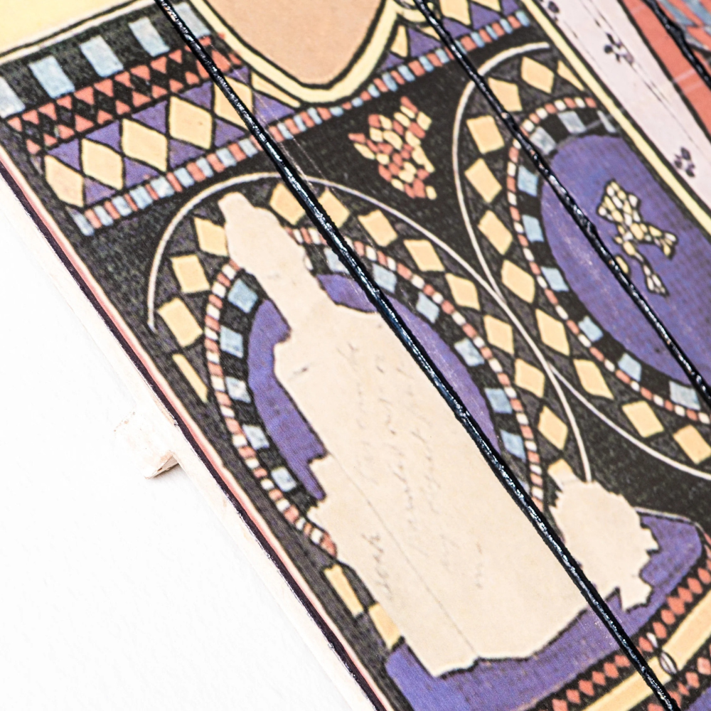 India, Stampa su legno (3cm X 60cm H. 100cm)