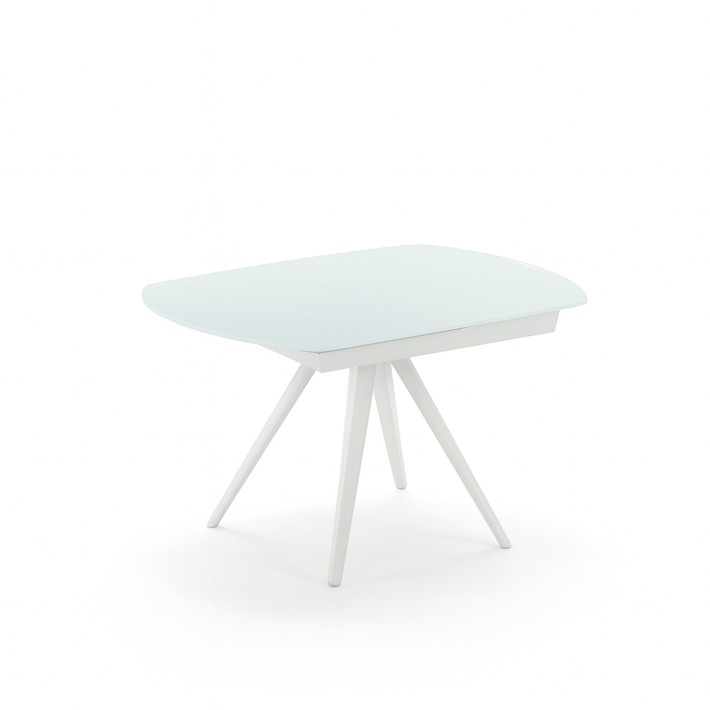 Float, Tavolo allungabile con top in vetro (90cm X 120-180cm H. 76cm)