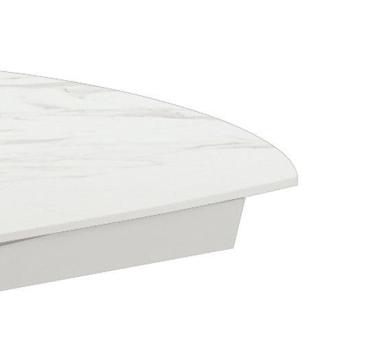 Glide, Tavolo allungabile con top in ceramica (90cm X 120-180cm H. 75cm)