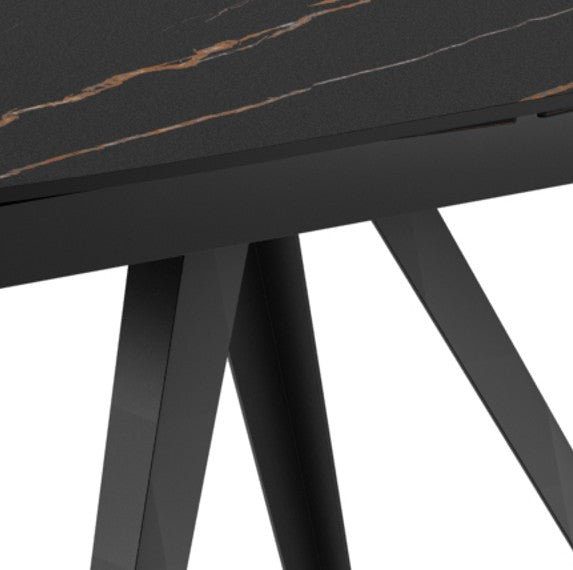 Spin, Tavolo allungabile con top in ceramica (90cm X 140-200cm H. 75cm)