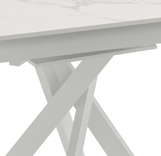 Drift, Tavolo allungabile con top in ceramica (120cm X 80-120cm H. 76cm)