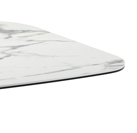 Halo, Tavolo fisso con top in ceramica su vetro (110cm X 220cm H. 75cm)