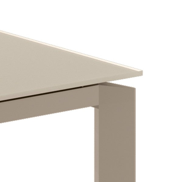 Function, Tavolo allungabile con top in vetro (80cm X 120-170cm H. 75cm)